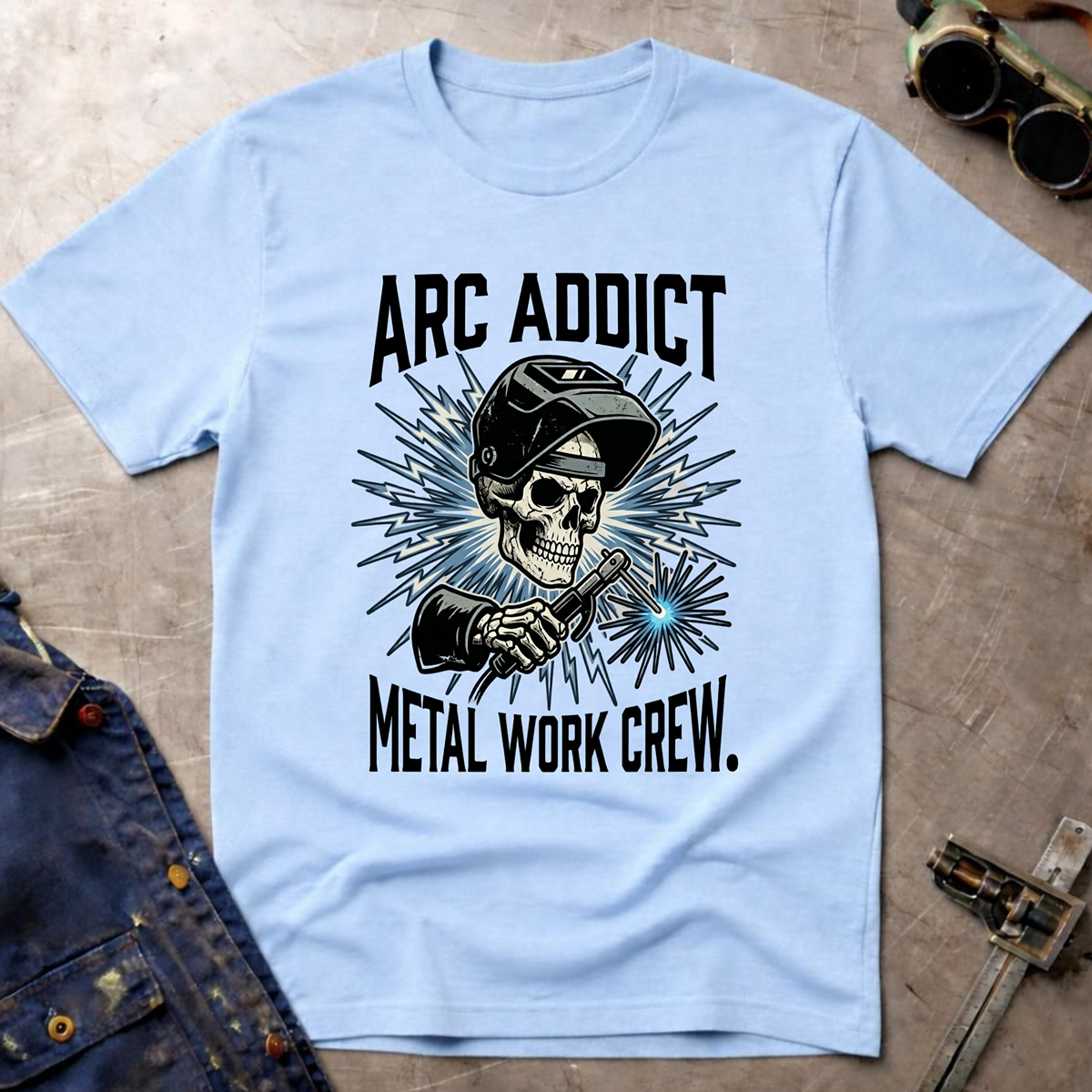 The Dark-Skull Collection: Arc Addict Metal Work Crew Ed.3 T-Shirt