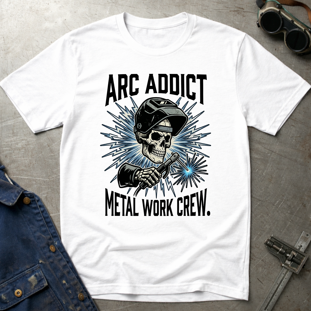 The Dark-Skull Collection: Arc Addict Metal Work Crew Ed.3 T-Shirt