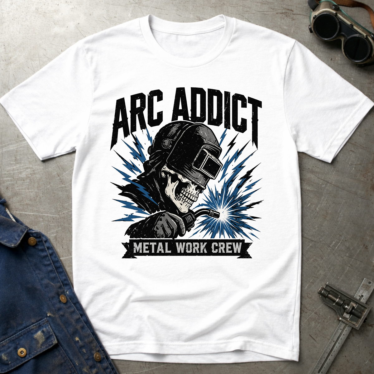 The Dark-Skull Collection: Arc Addict Metal Work Crew Ed.2 T-Shirt