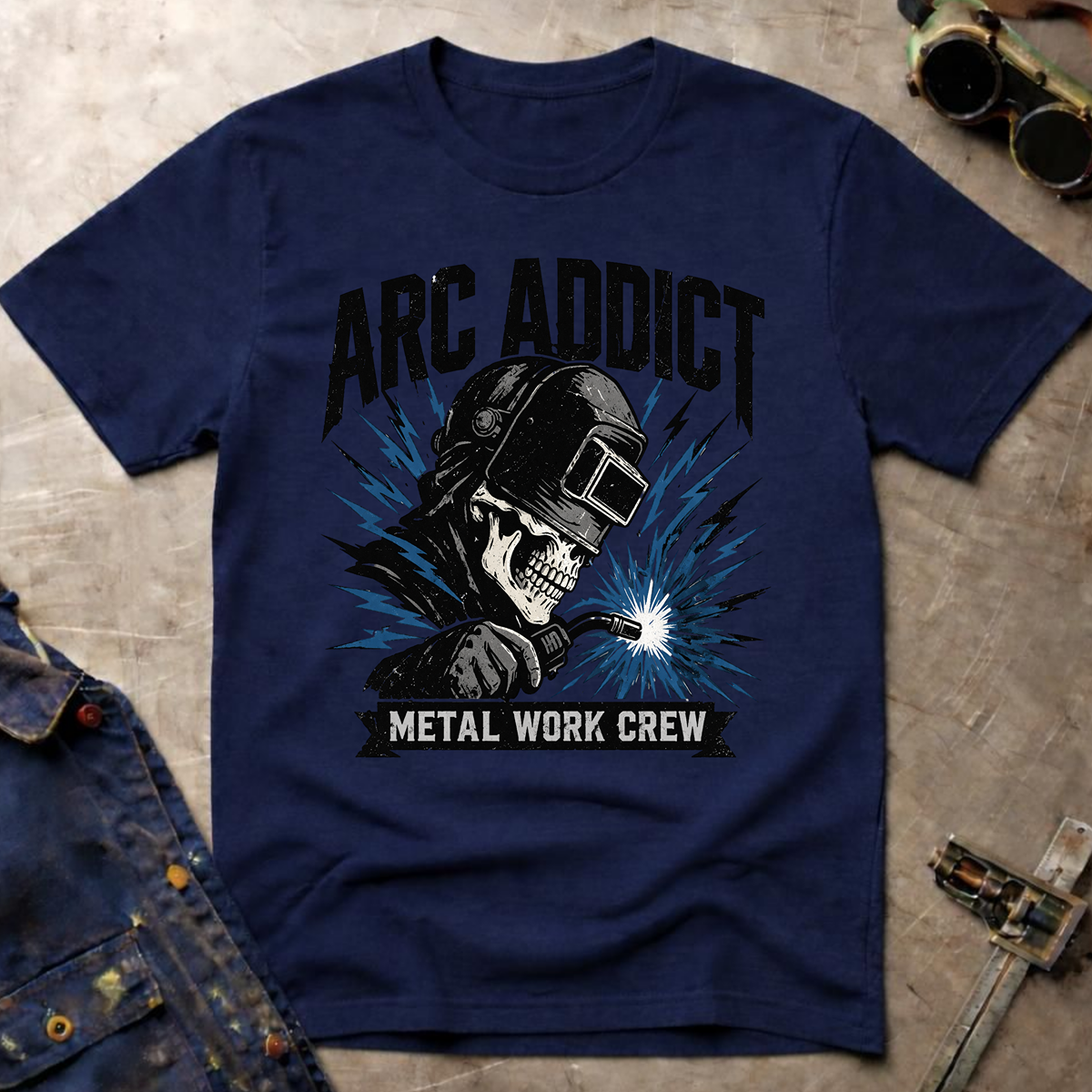 The Dark-Skull Collection: Arc Addict Metal Work Crew Ed.2 T-Shirt