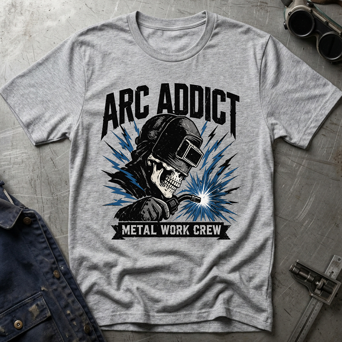 The Dark-Skull Collection: Arc Addict Metal Work Crew Ed.2 T-Shirt