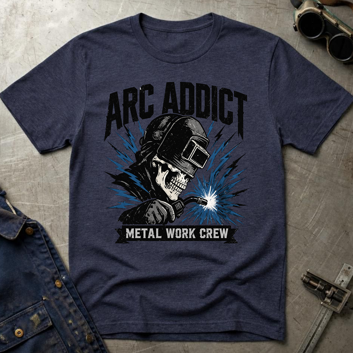 The Dark-Skull Collection: Arc Addict Metal Work Crew Ed.2 T-Shirt