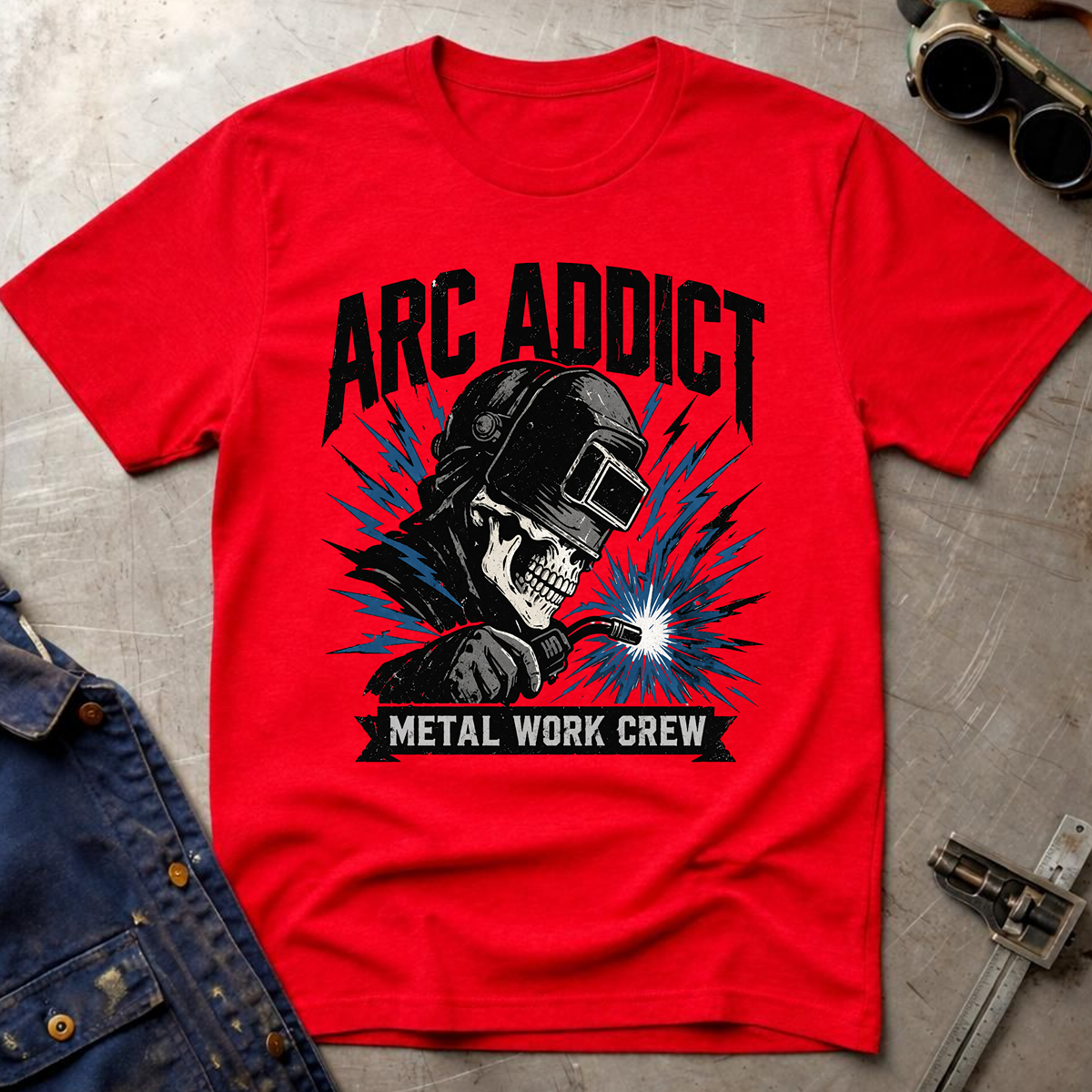 The Dark-Skull Collection: Arc Addict Metal Work Crew Ed.2 T-Shirt