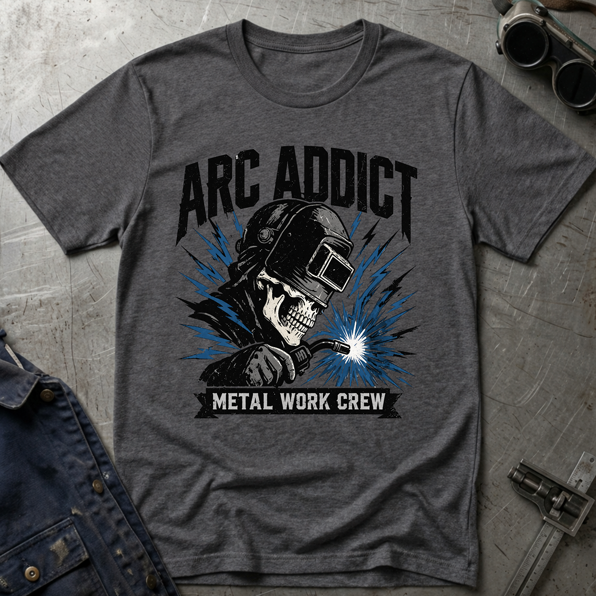 The Dark-Skull Collection: Arc Addict Metal Work Crew Ed.2 T-Shirt