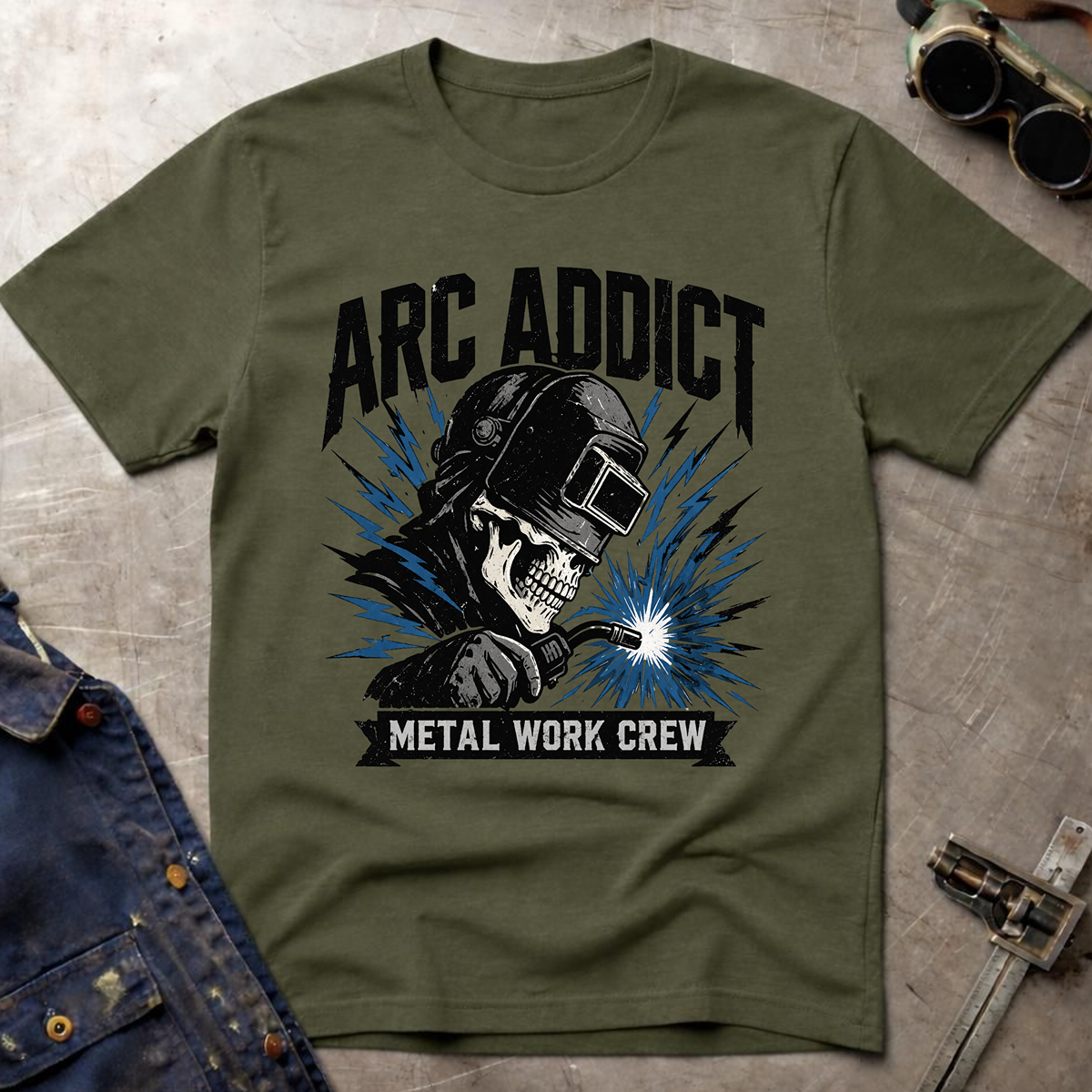 The Dark-Skull Collection: Arc Addict Metal Work Crew Ed.2 T-Shirt