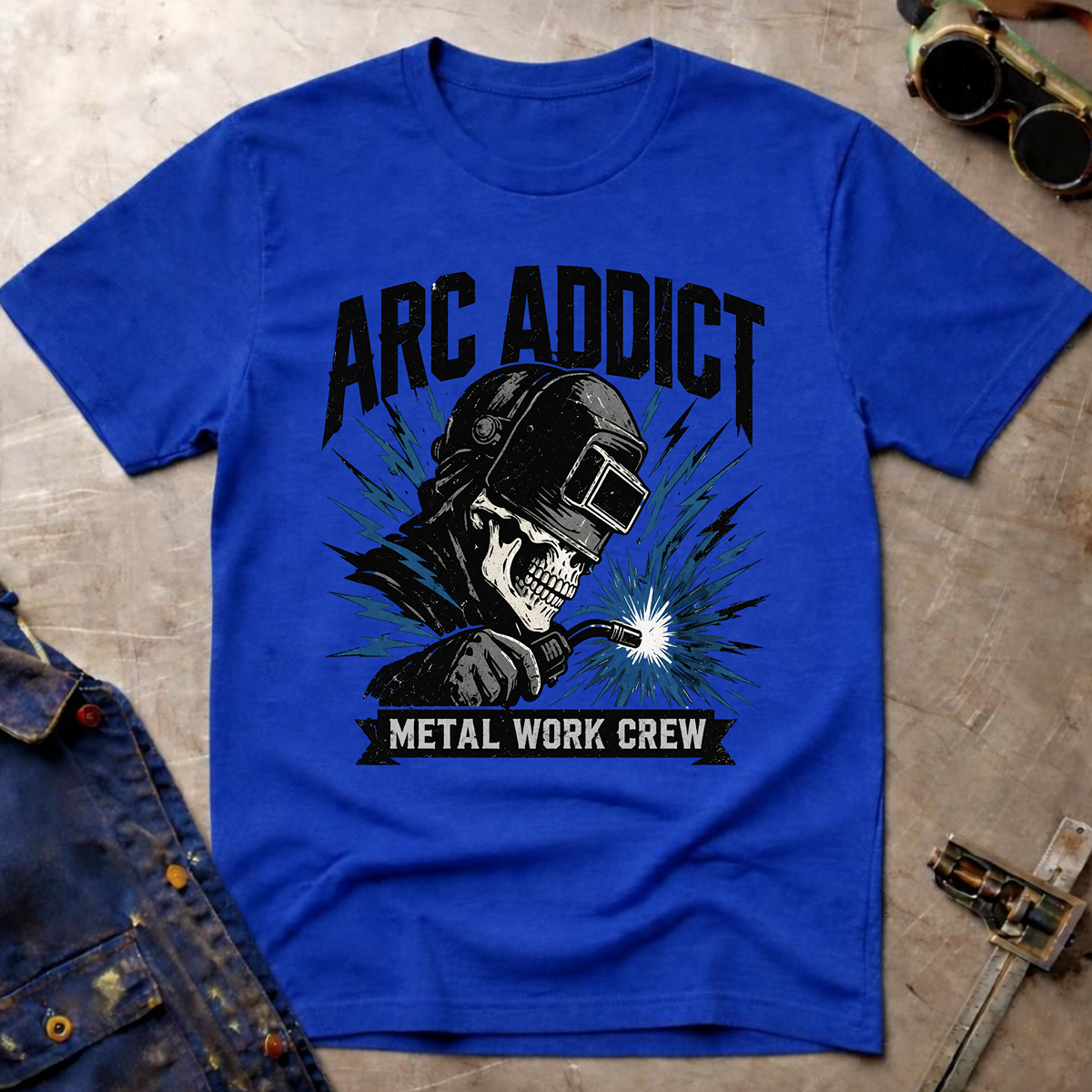 The Dark-Skull Collection: Arc Addict Metal Work Crew Ed.2 T-Shirt