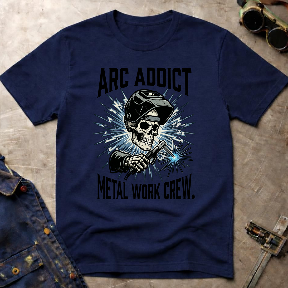 The Dark-Skull Collection: Arc Addict Metal Work Crew Ed.3 T-Shirt