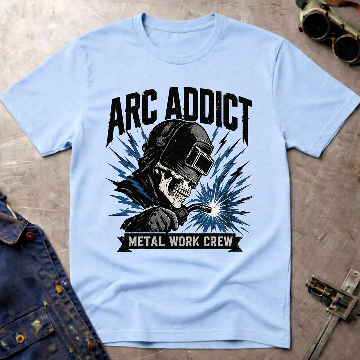 The Dark-Skull Collection: Arc Addict Metal Work Crew Ed.2 T-Shirt