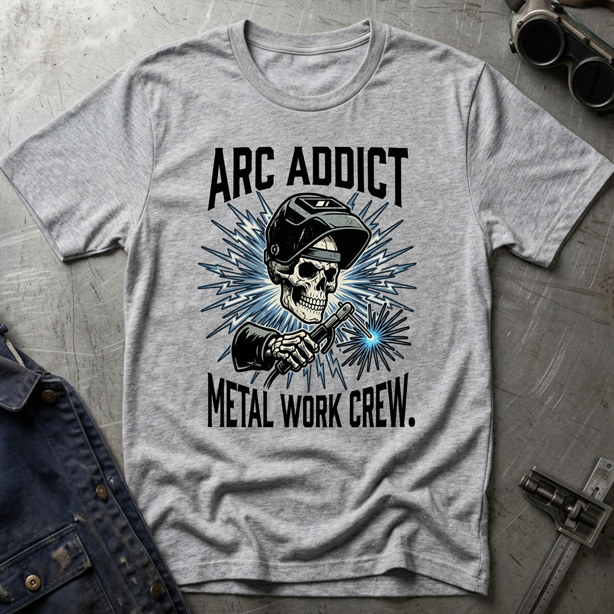The Dark-Skull Collection: Arc Addict Metal Work Crew Ed.3 T-Shirt