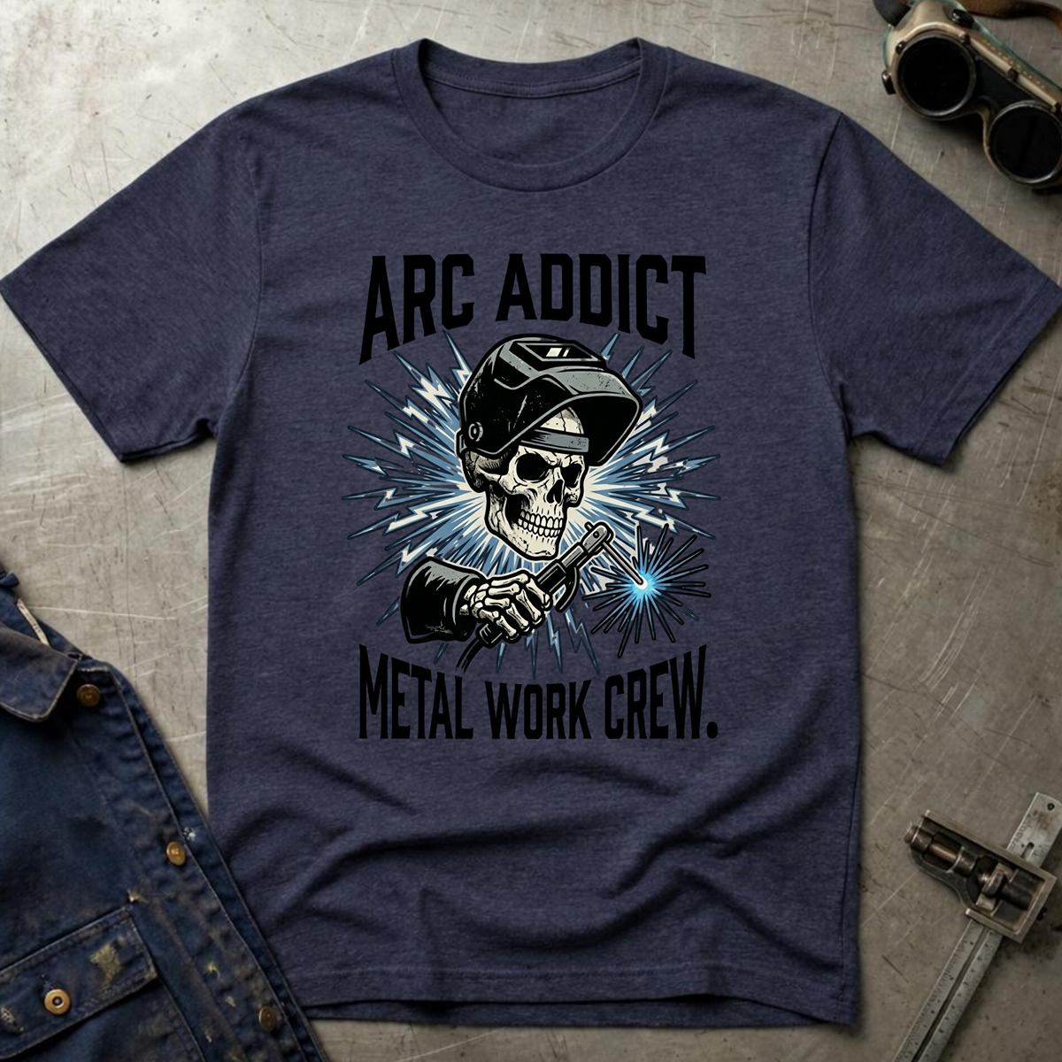 The Dark-Skull Collection: Arc Addict Metal Work Crew Ed.3 T-Shirt