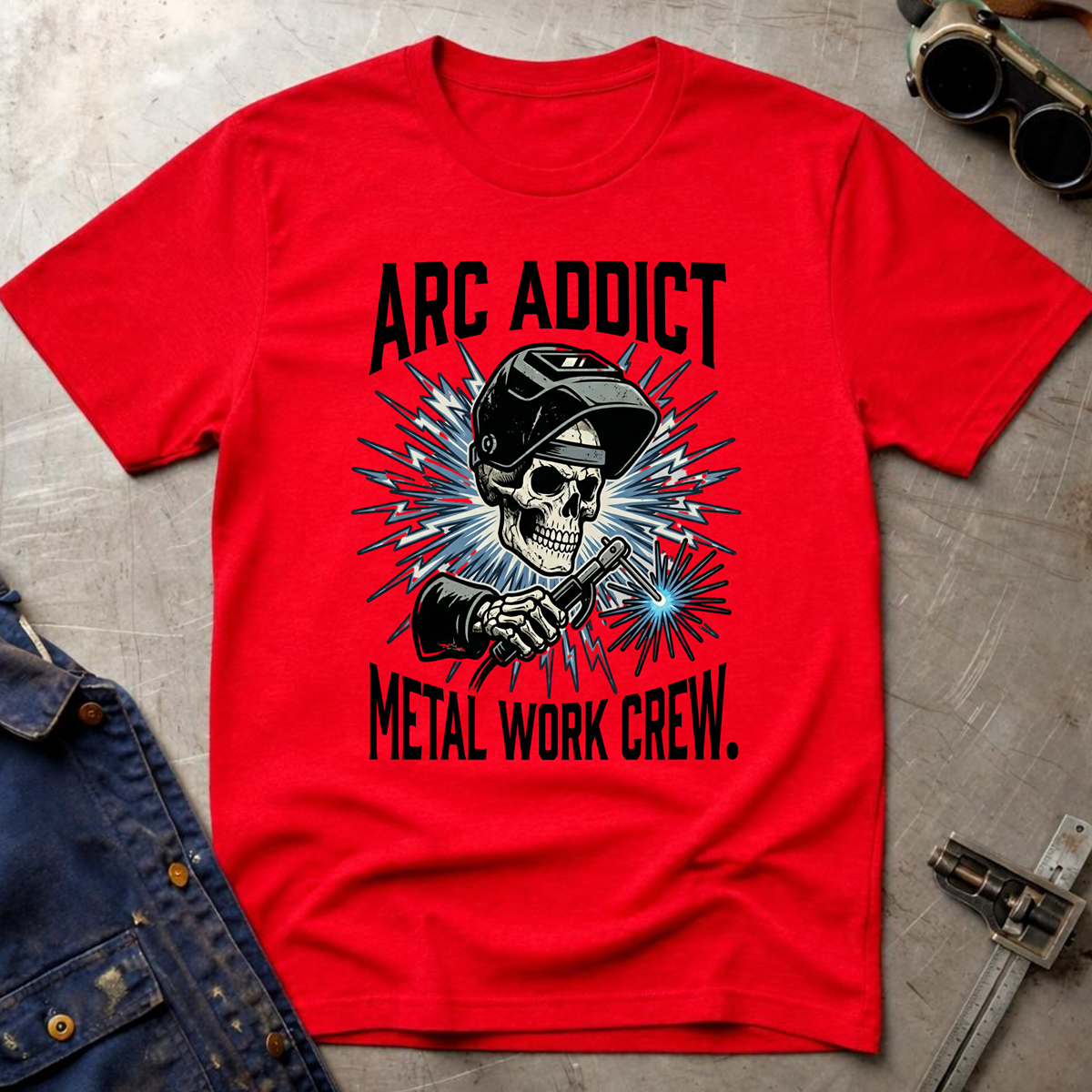 The Dark-Skull Collection: Arc Addict Metal Work Crew Ed.3 T-Shirt
