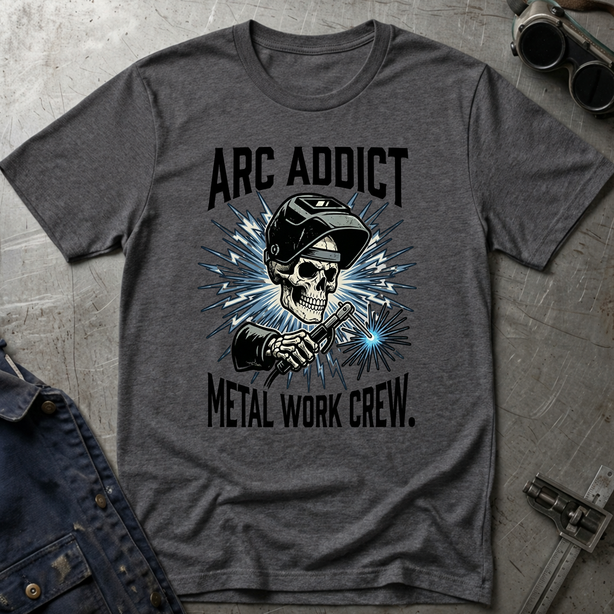 The Dark-Skull Collection: Arc Addict Metal Work Crew Ed.3 T-Shirt