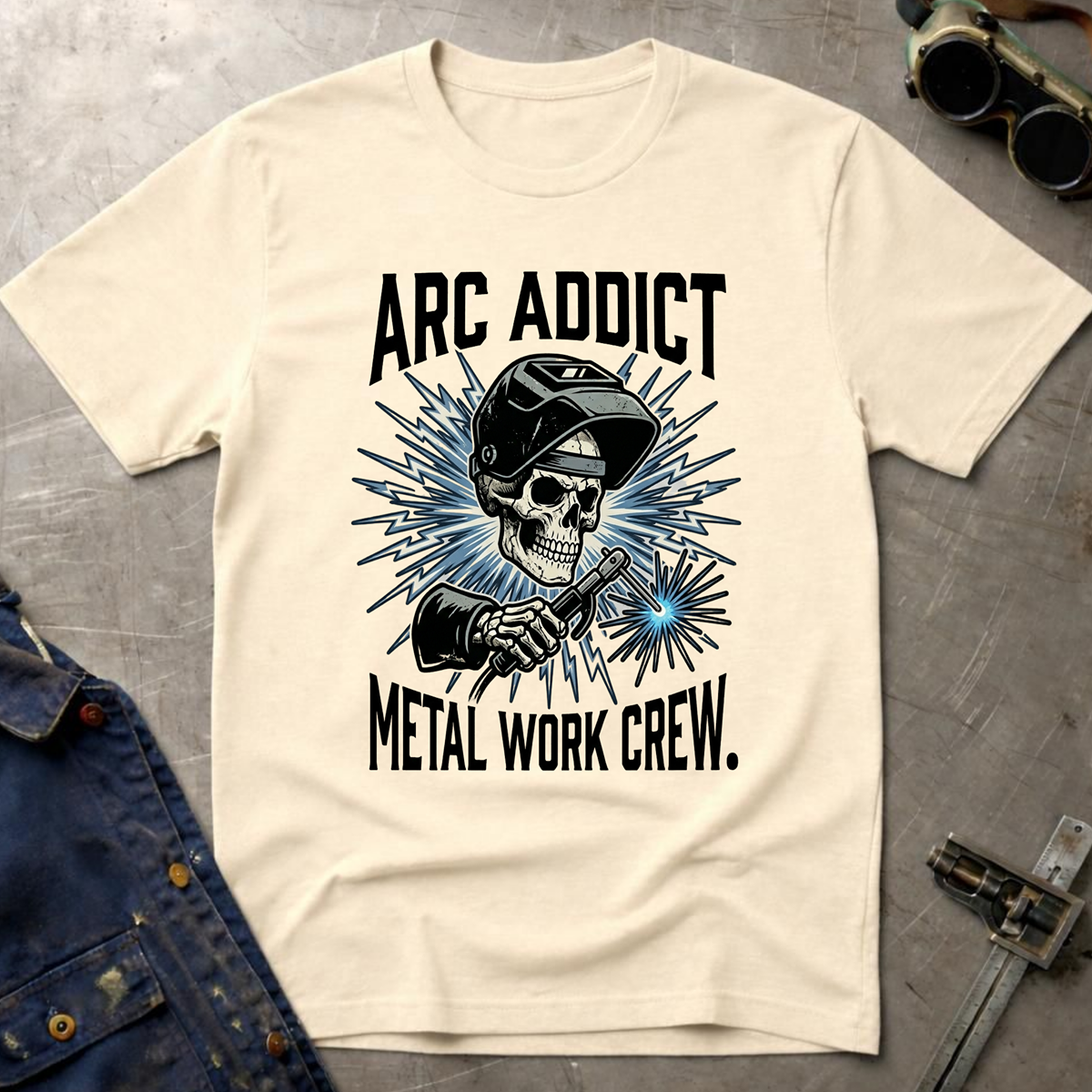 The Dark-Skull Collection: Arc Addict Metal Work Crew Ed.3 T-Shirt
