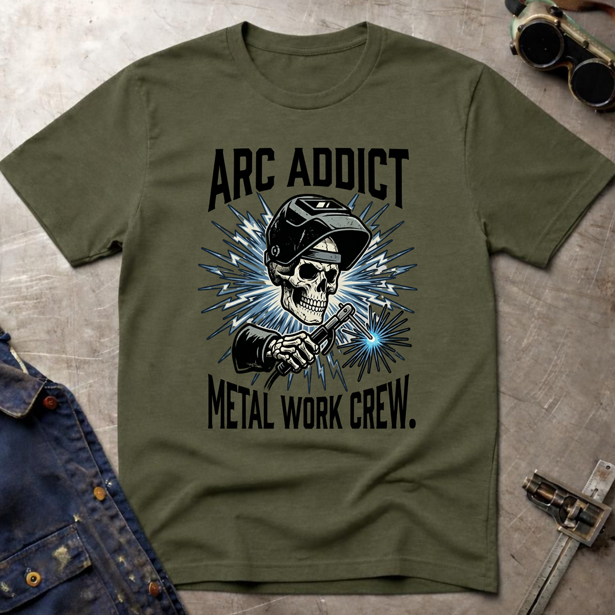 The Dark-Skull Collection: Arc Addict Metal Work Crew Ed.3 T-Shirt