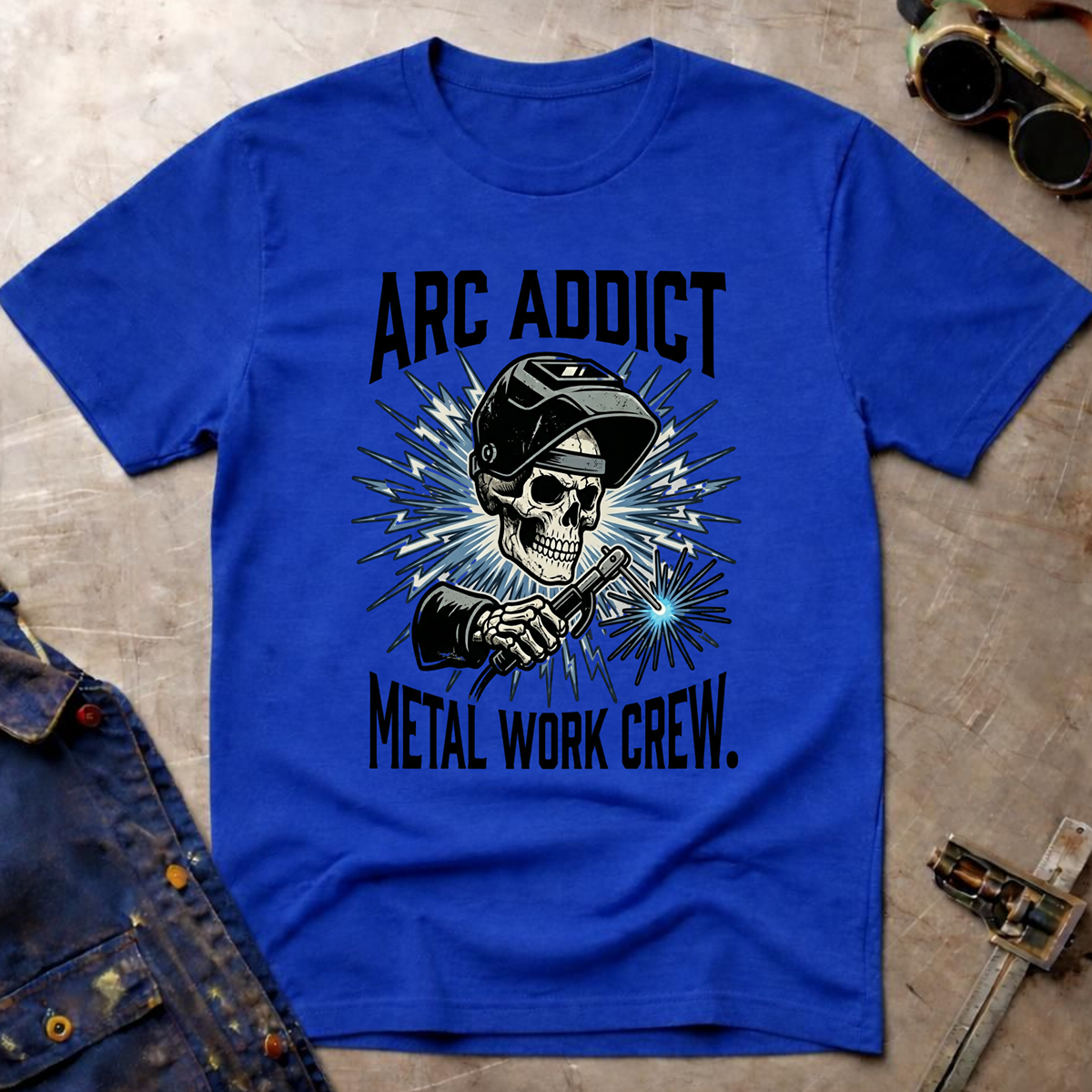 The Dark-Skull Collection: Arc Addict Metal Work Crew Ed.3 T-Shirt