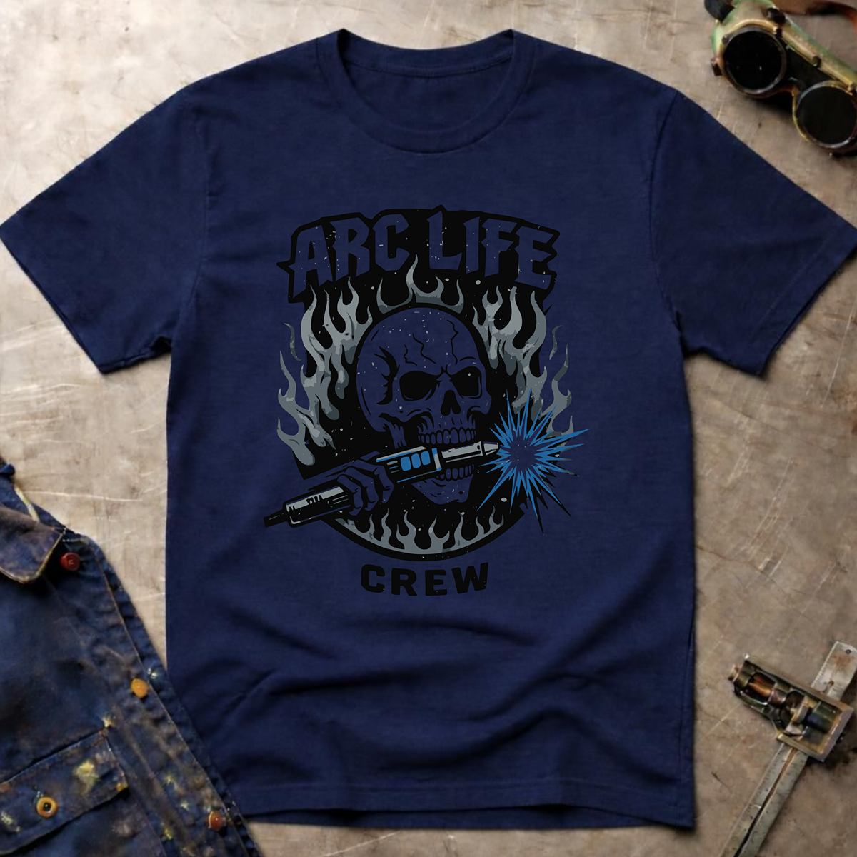 The Dark-Skull Collection: Arc Life Crew T-Shirt