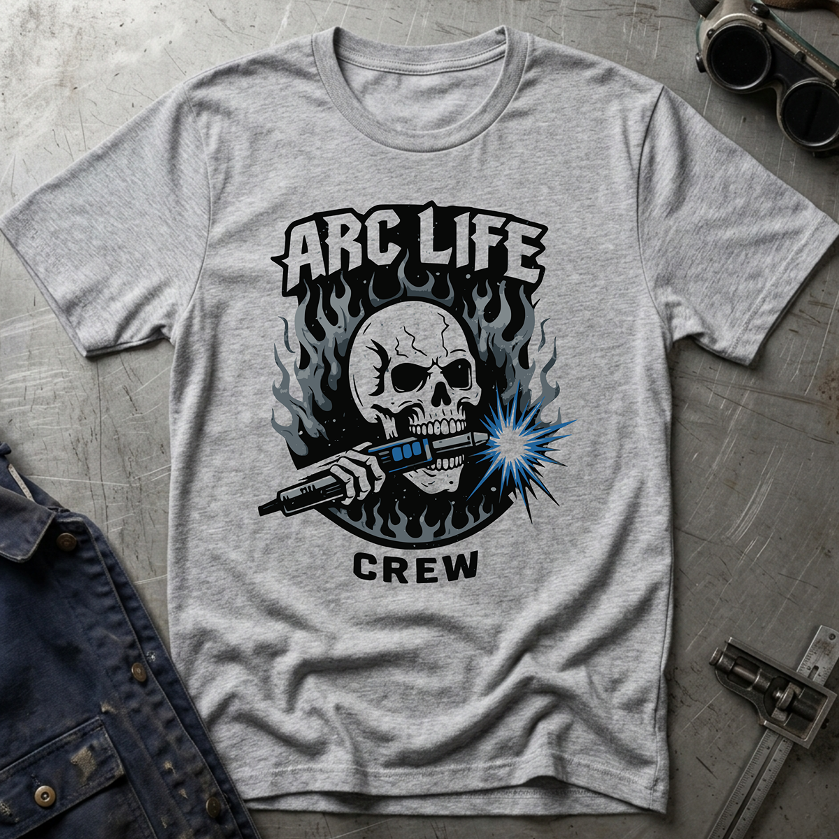 The Dark-Skull Collection: Arc Life Crew T-Shirt