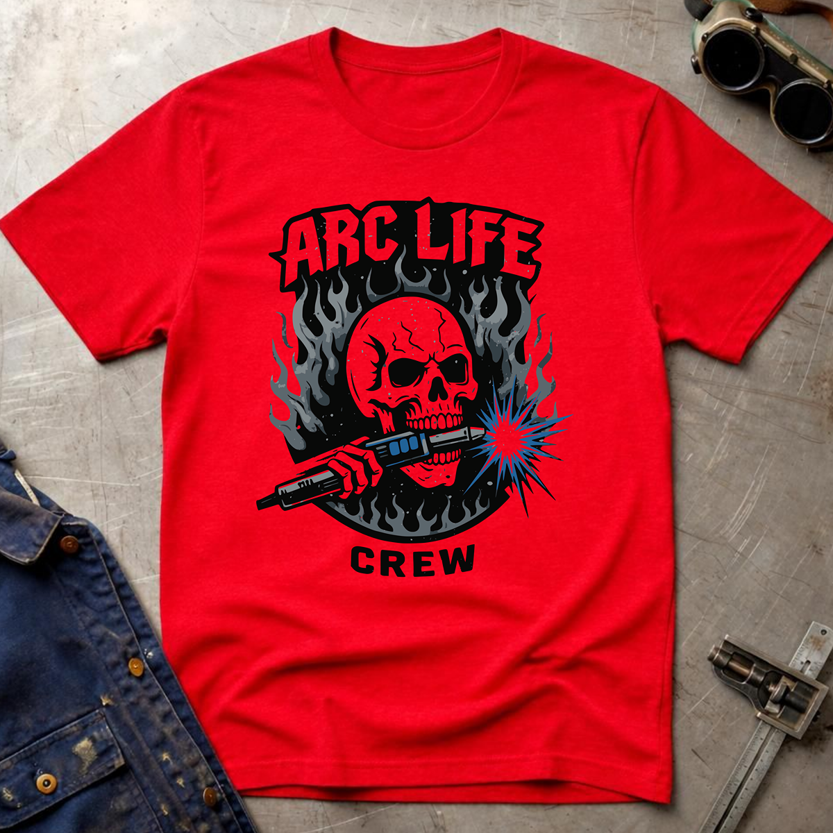 The Dark-Skull Collection: Arc Life Crew T-Shirt