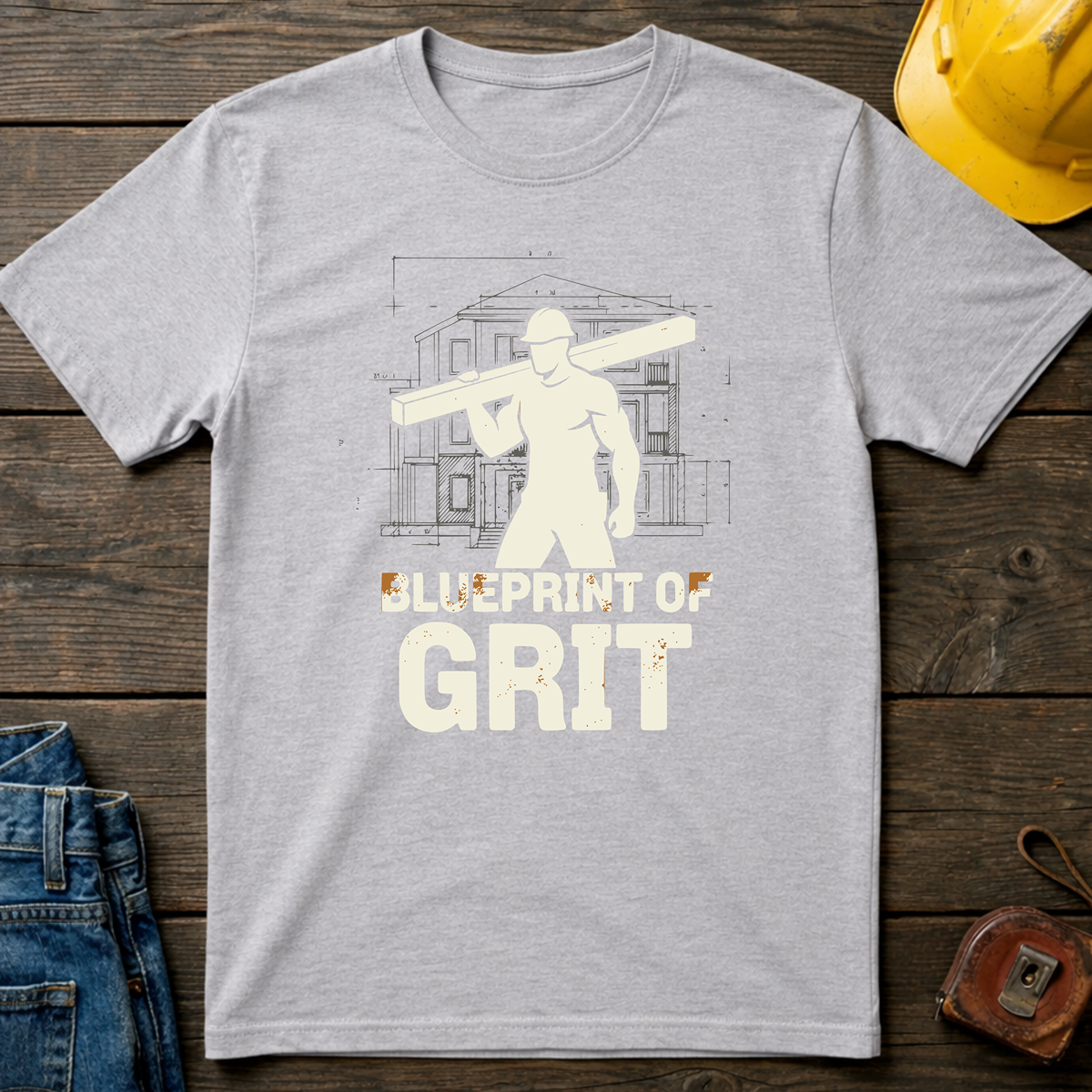 Blueprint Of Grit T-Shirt