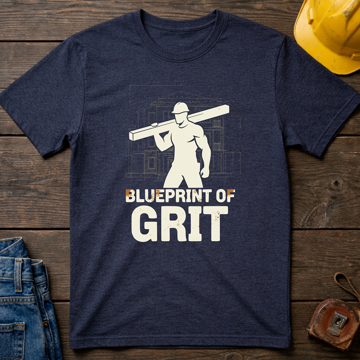 Blueprint Of Grit T-Shirt