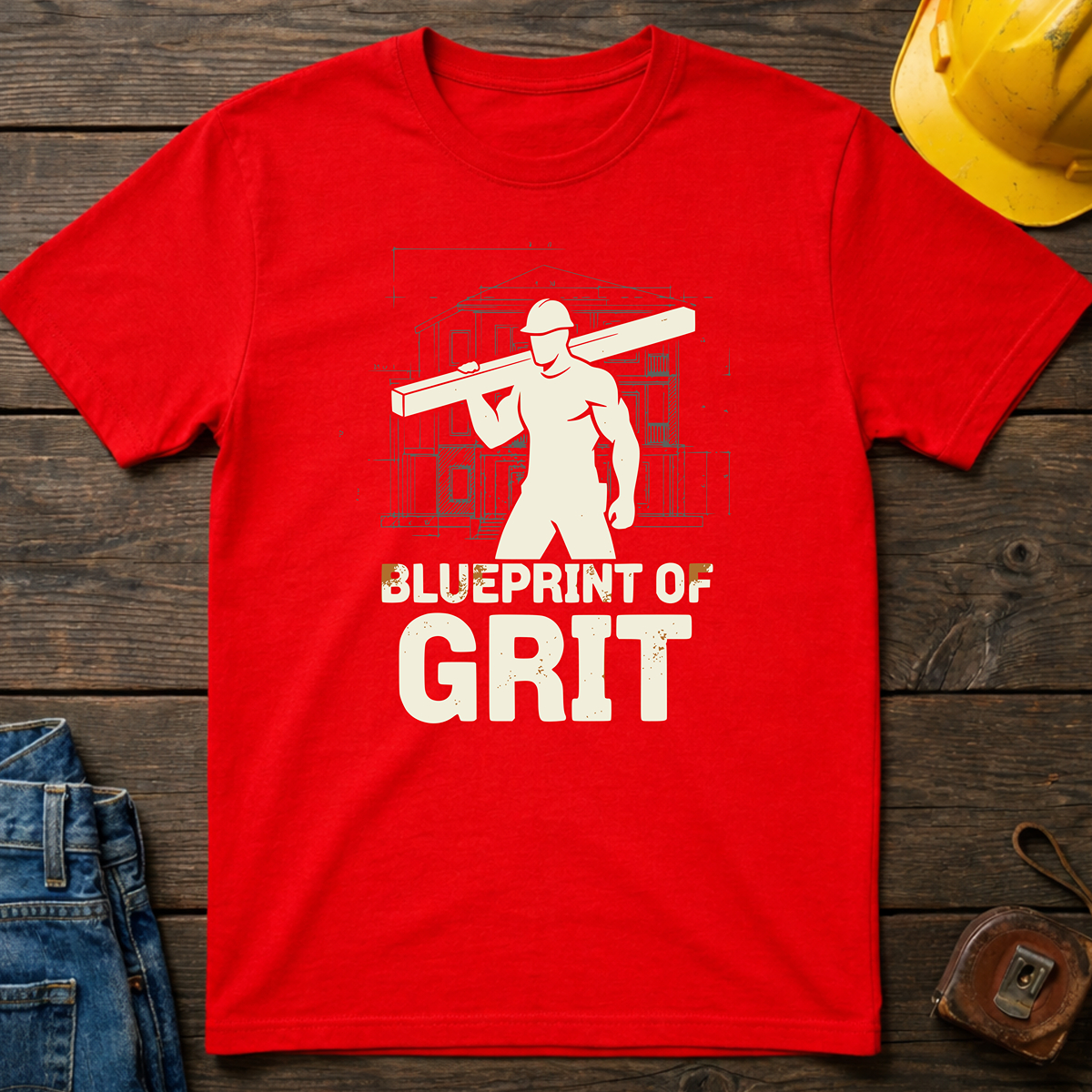Blueprint Of Grit T-Shirt