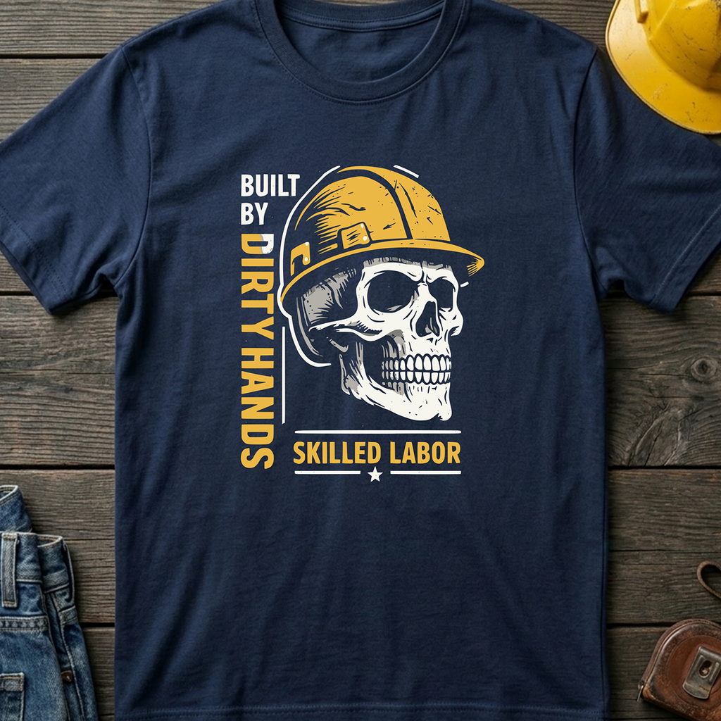 The Dark-Skull Collection: Built by Dirty Hands T-Shirt