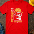 The Dark-Skull Collection: Built by Dirty Hands T-Shirt