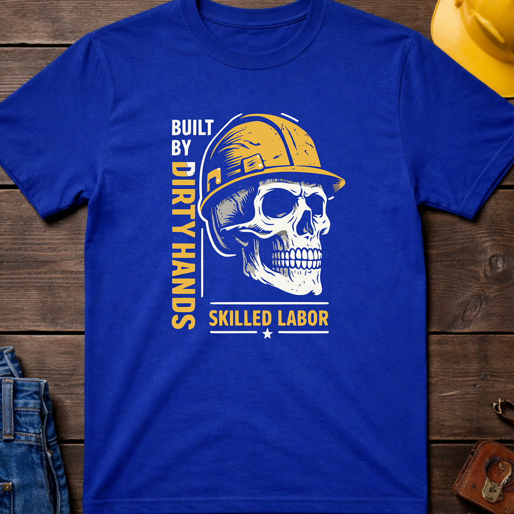 The Dark-Skull Collection: Built by Dirty Hands T-Shirt