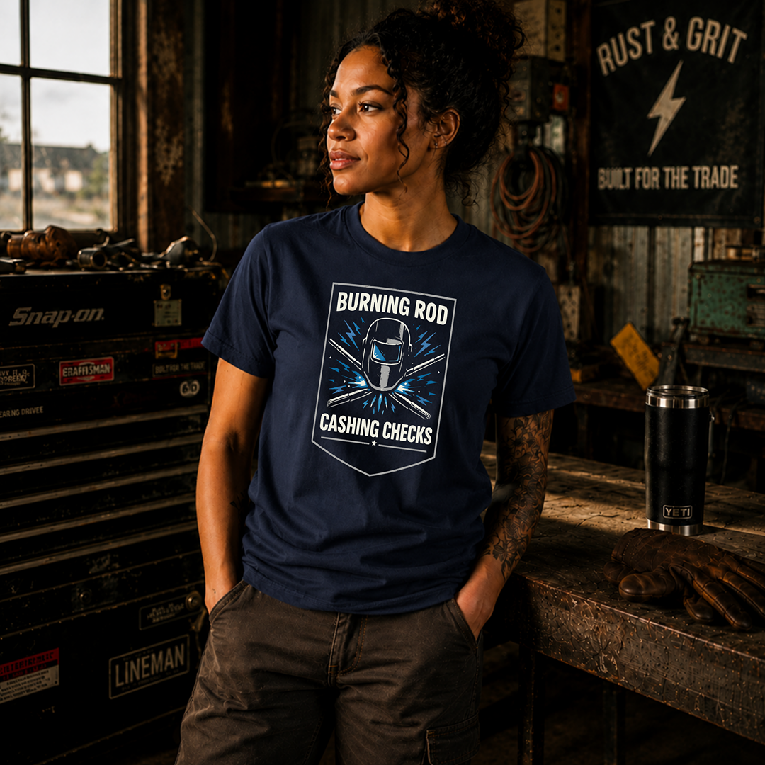 Burning Rod Cashing Checks T-Shirt