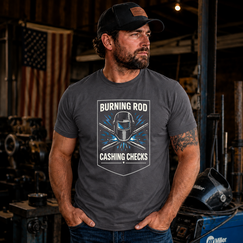 Burning Rod Cashing Checks T-Shirt