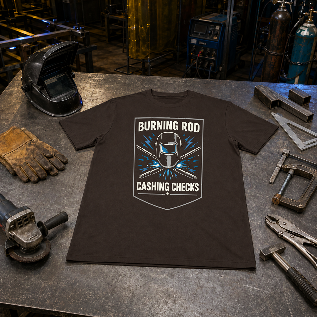 Burning Rod Cashing Checks T-Shirt