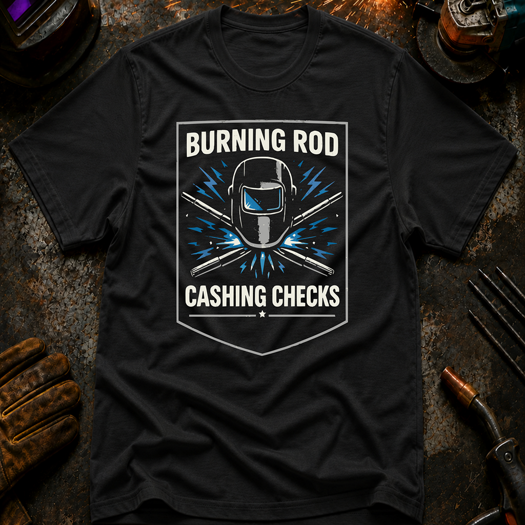 Burning Rod Cashing Checks T-Shirt