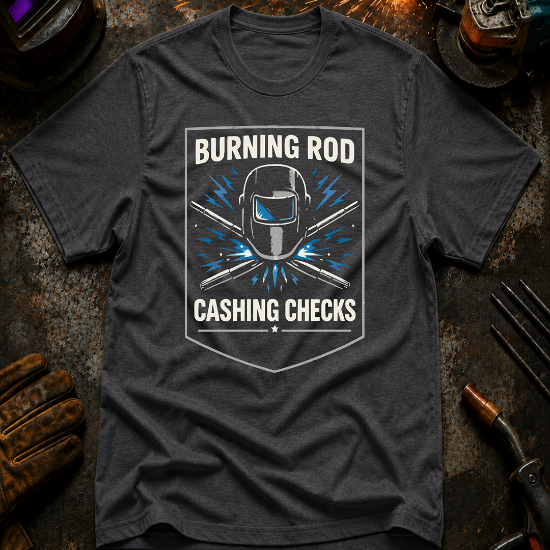 Burning Rod Cashing Checks T-Shirt