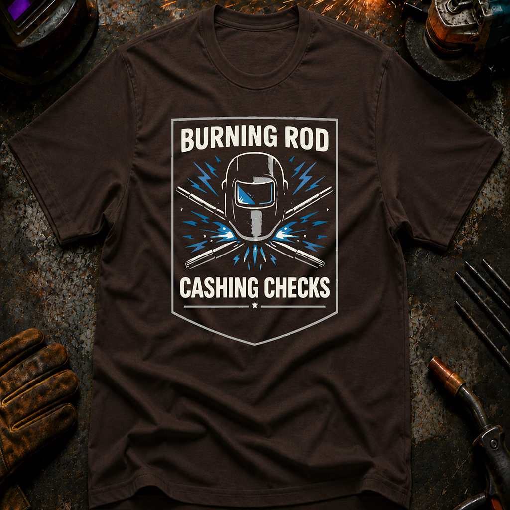Burning Rod Cashing Checks T-Shirt