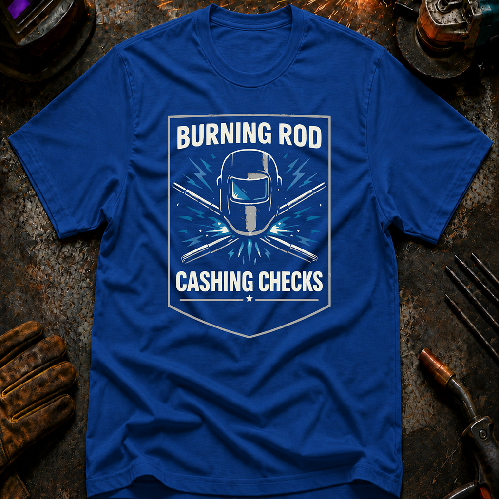 Burning Rod Cashing Checks T-Shirt