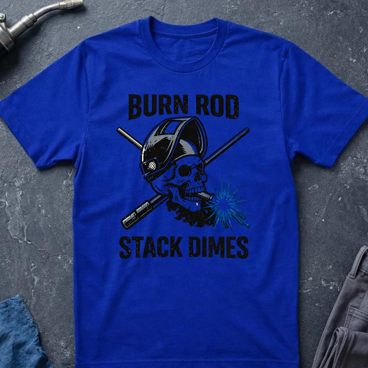 The Dark-Skull Collection: Burn Rod Stack Dimes Ed.2 T-Shirt