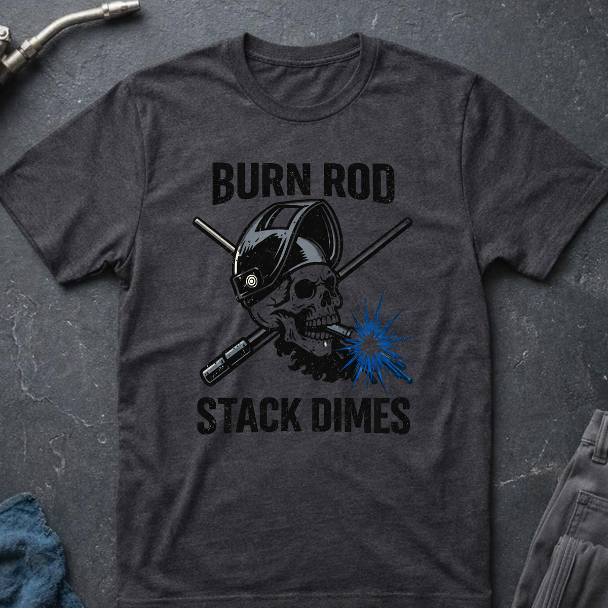 The Dark-Skull Collection: Burn Rod Stack Dimes Ed.2 T-Shirt