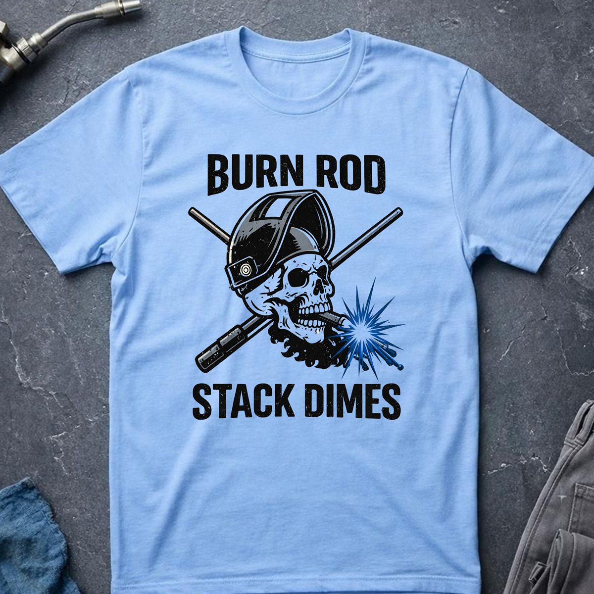 The Dark-Skull Collection: Burn Rod Stack Dimes Ed.2 T-Shirt