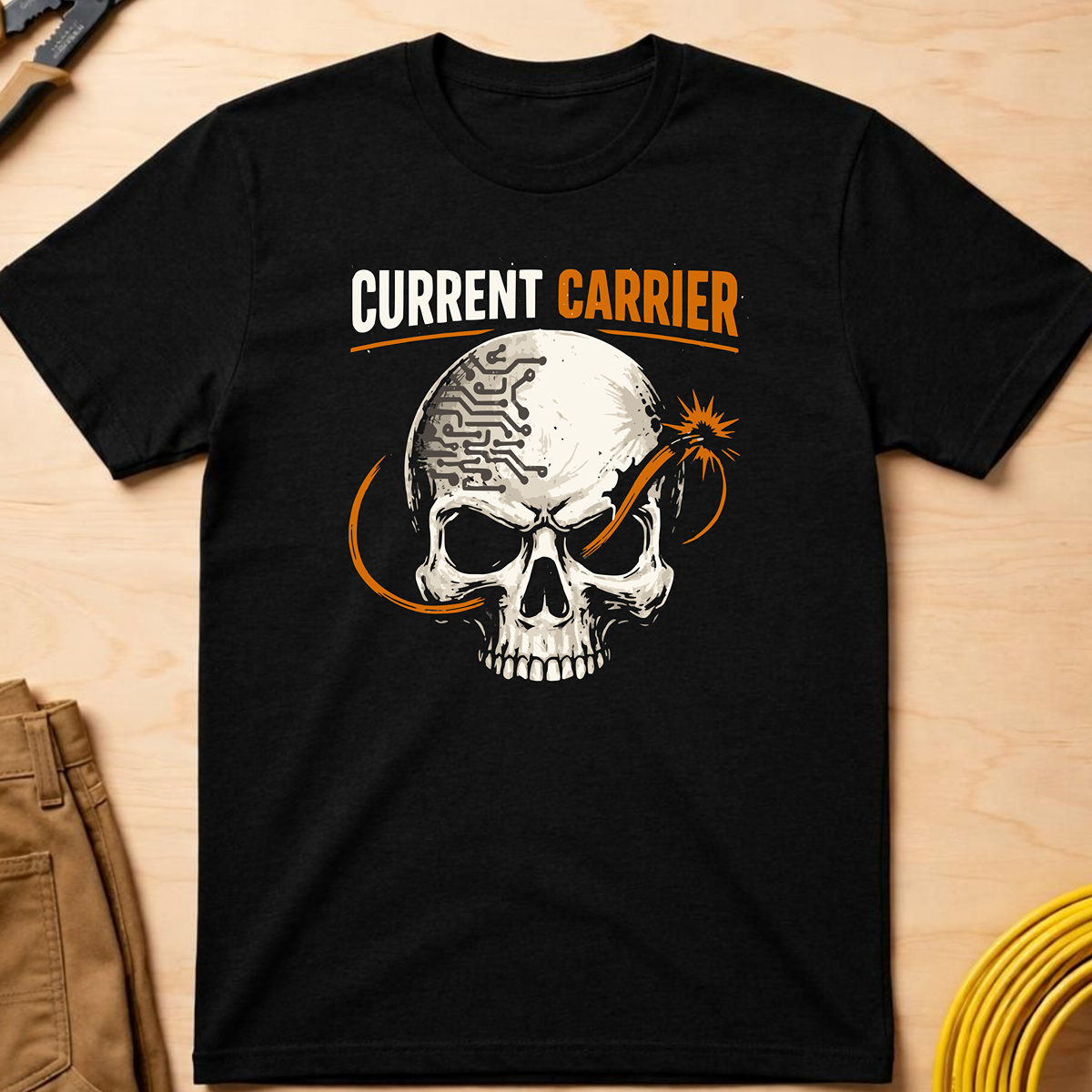 The Dark-Skull Collection: Current Carrier T-Shirt