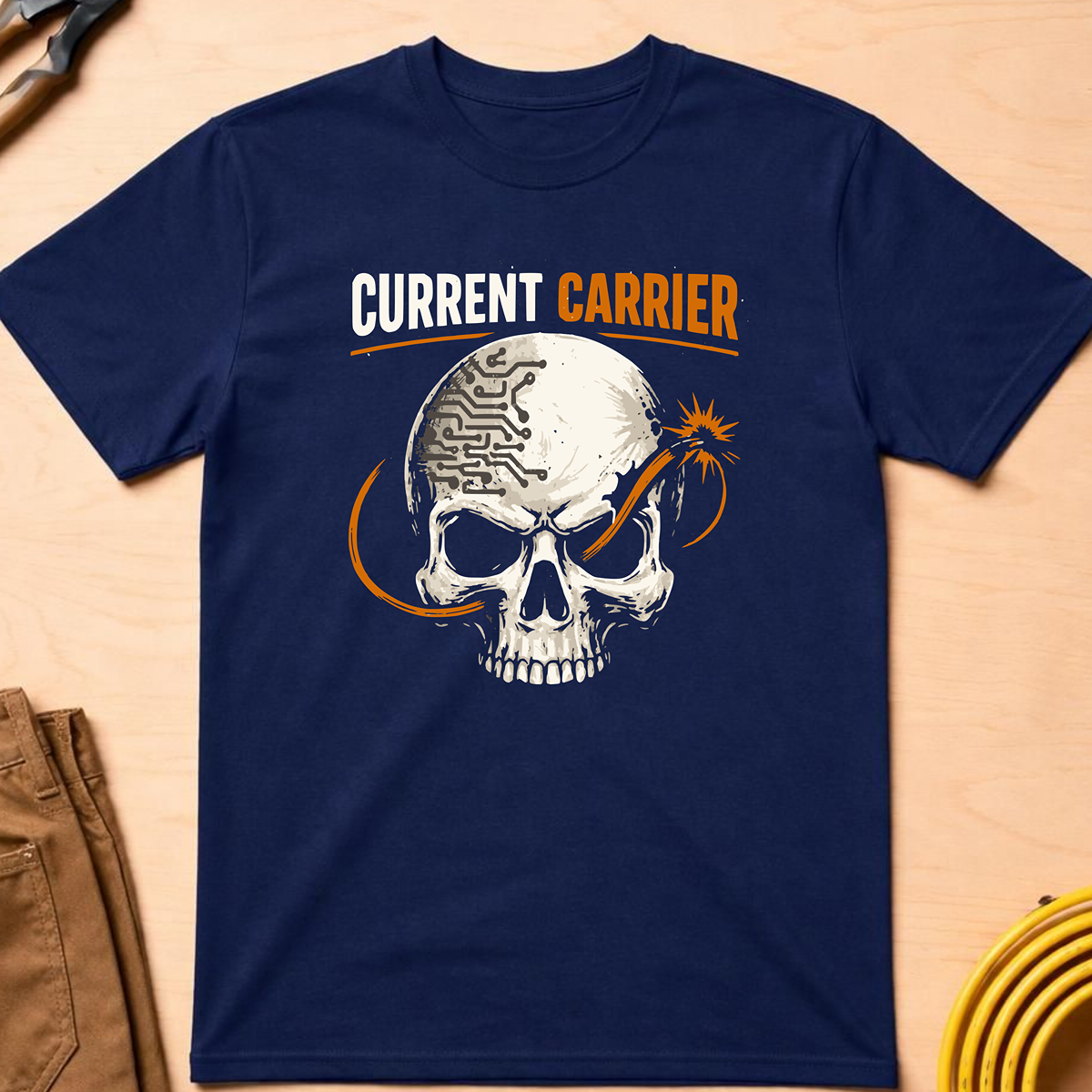 The Dark-Skull Collection: Current Carrier T-Shirt