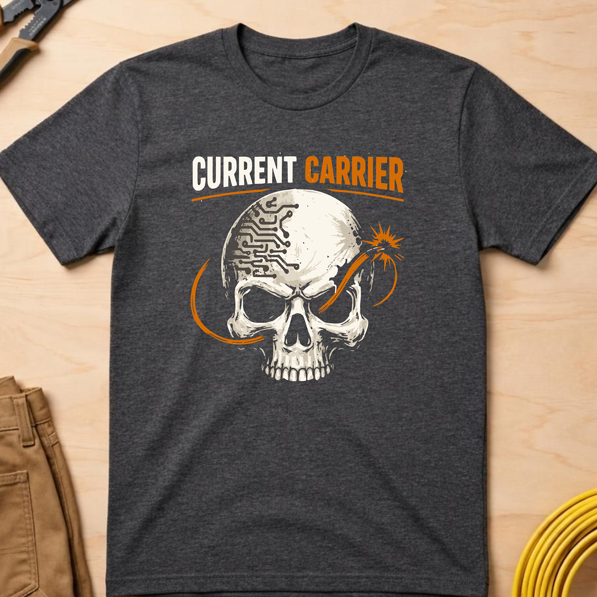 The Dark-Skull Collection: Current Carrier T-Shirt
