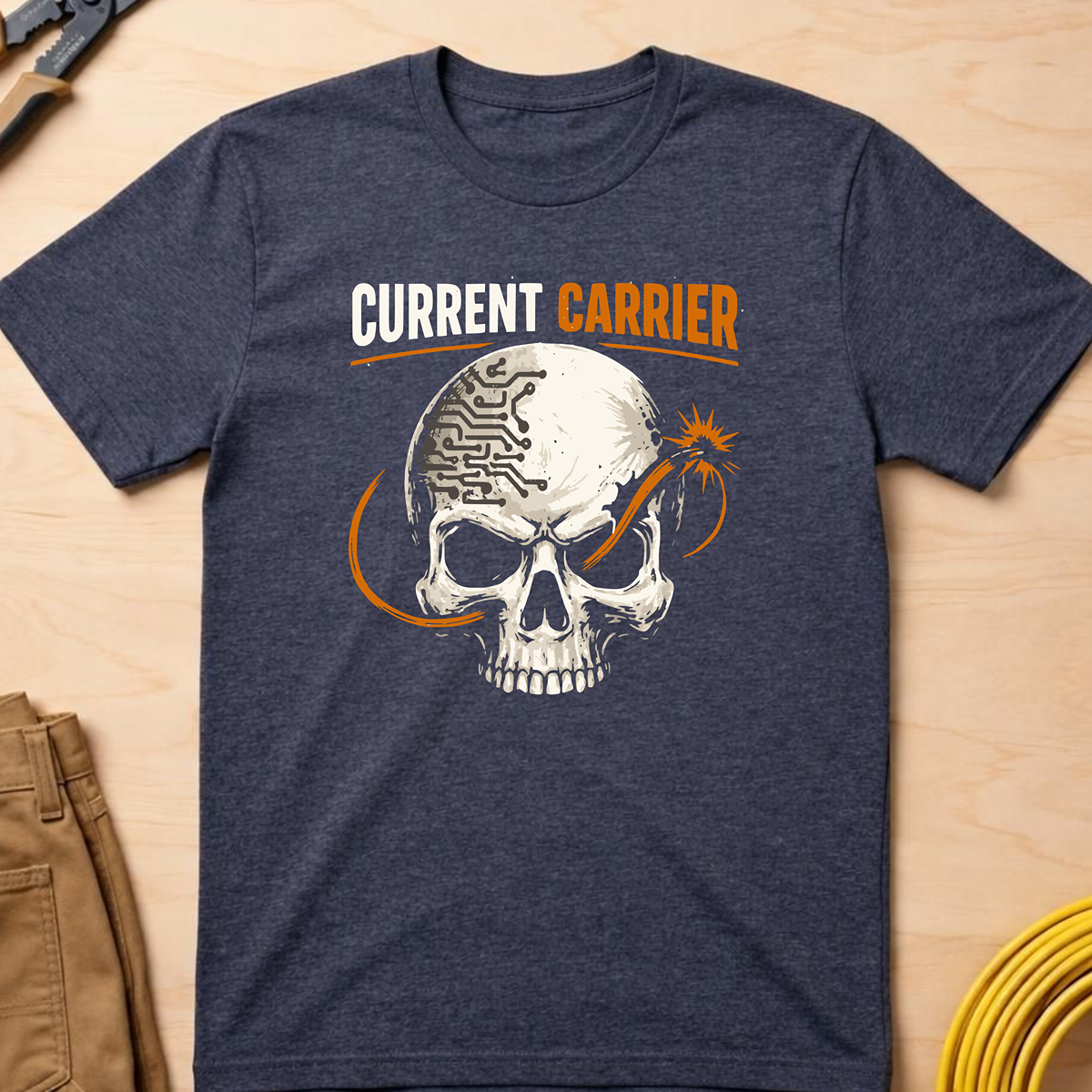 The Dark-Skull Collection: Current Carrier T-Shirt