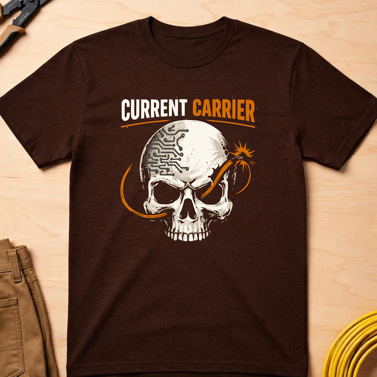 The Dark-Skull Collection: Current Carrier T-Shirt