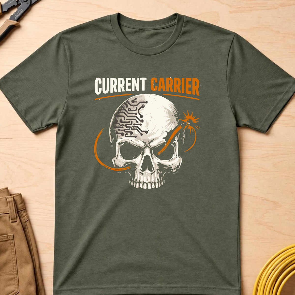 The Dark-Skull Collection: Current Carrier T-Shirt