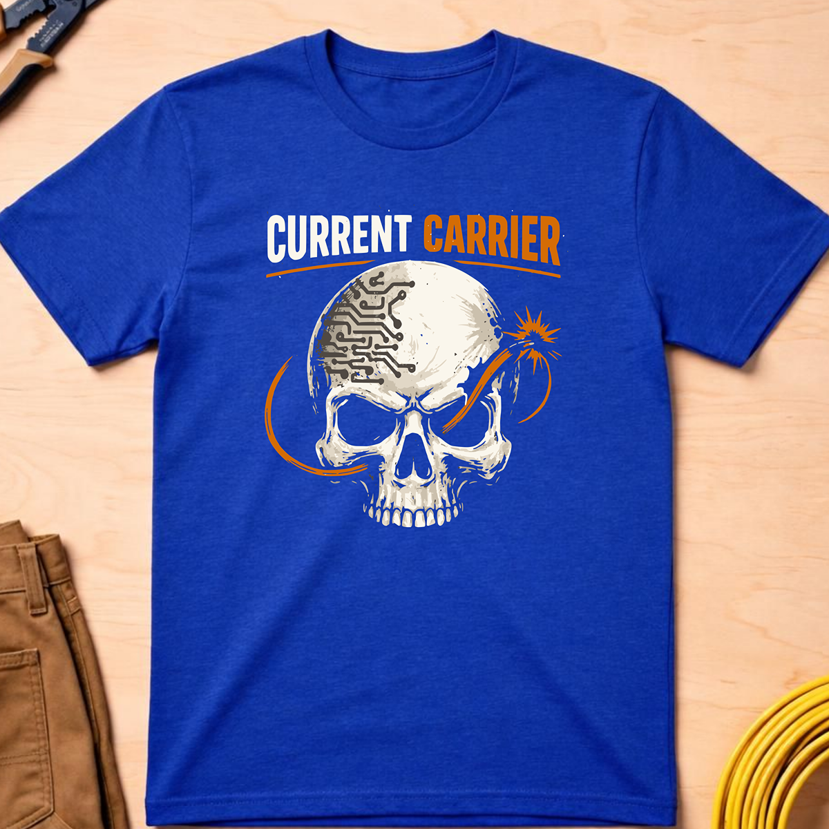 The Dark-Skull Collection: Current Carrier T-Shirt