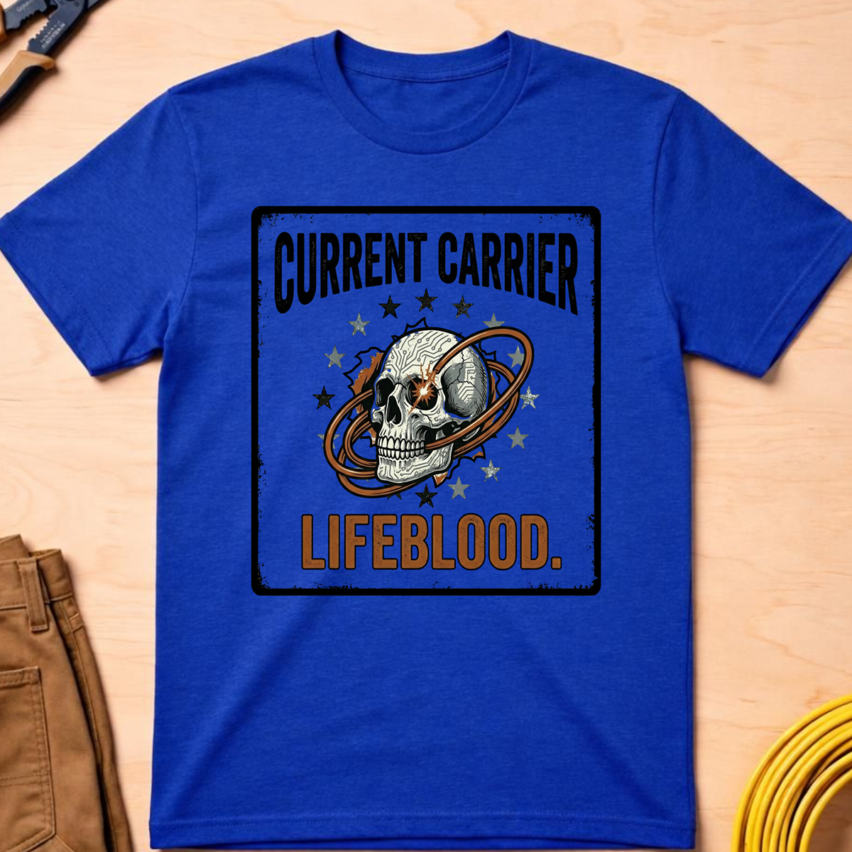 The Dark-Skull Collection: Current Carrier Lifeblood T-Shirt
