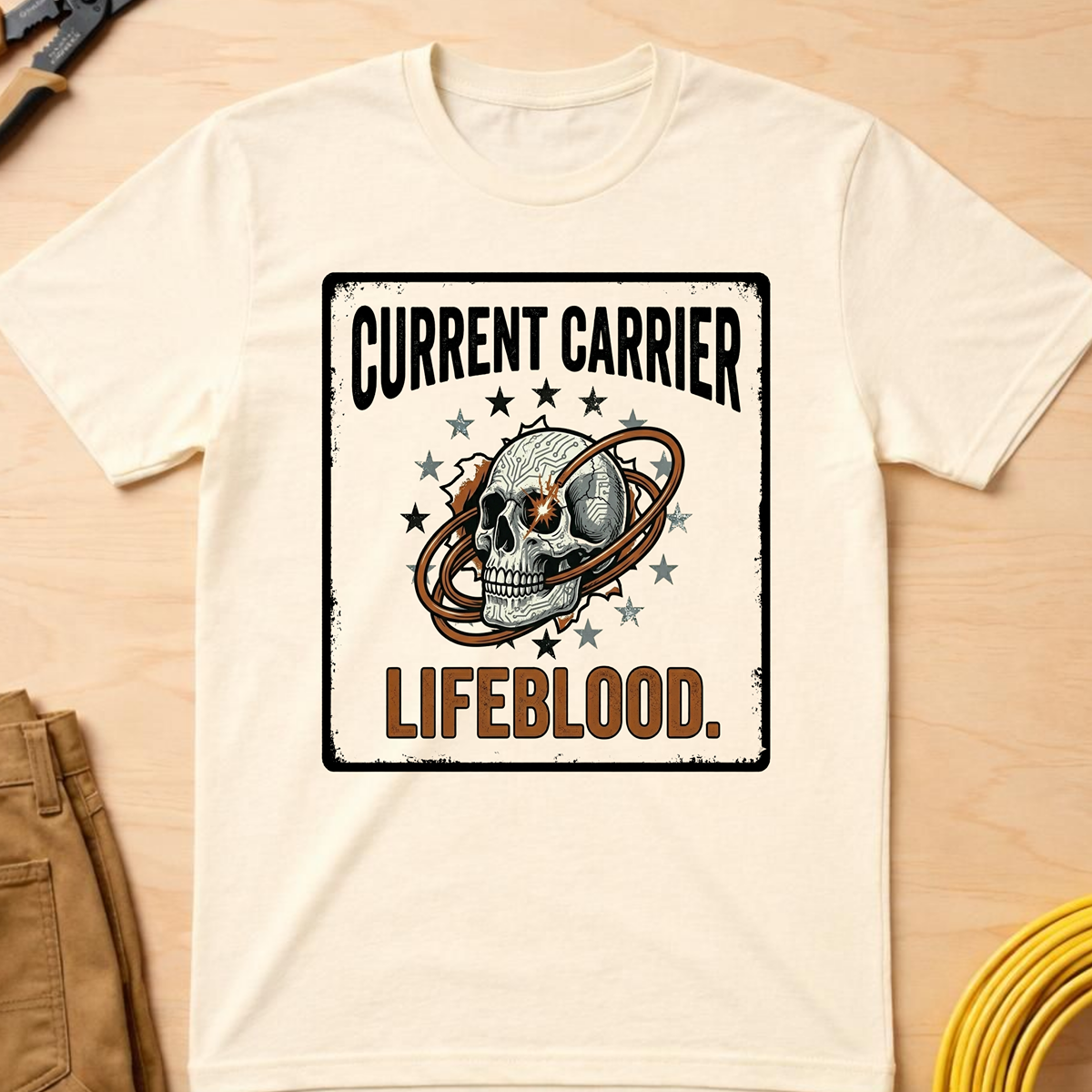 The Dark-Skull Collection: Current Carrier Lifeblood T-Shirt