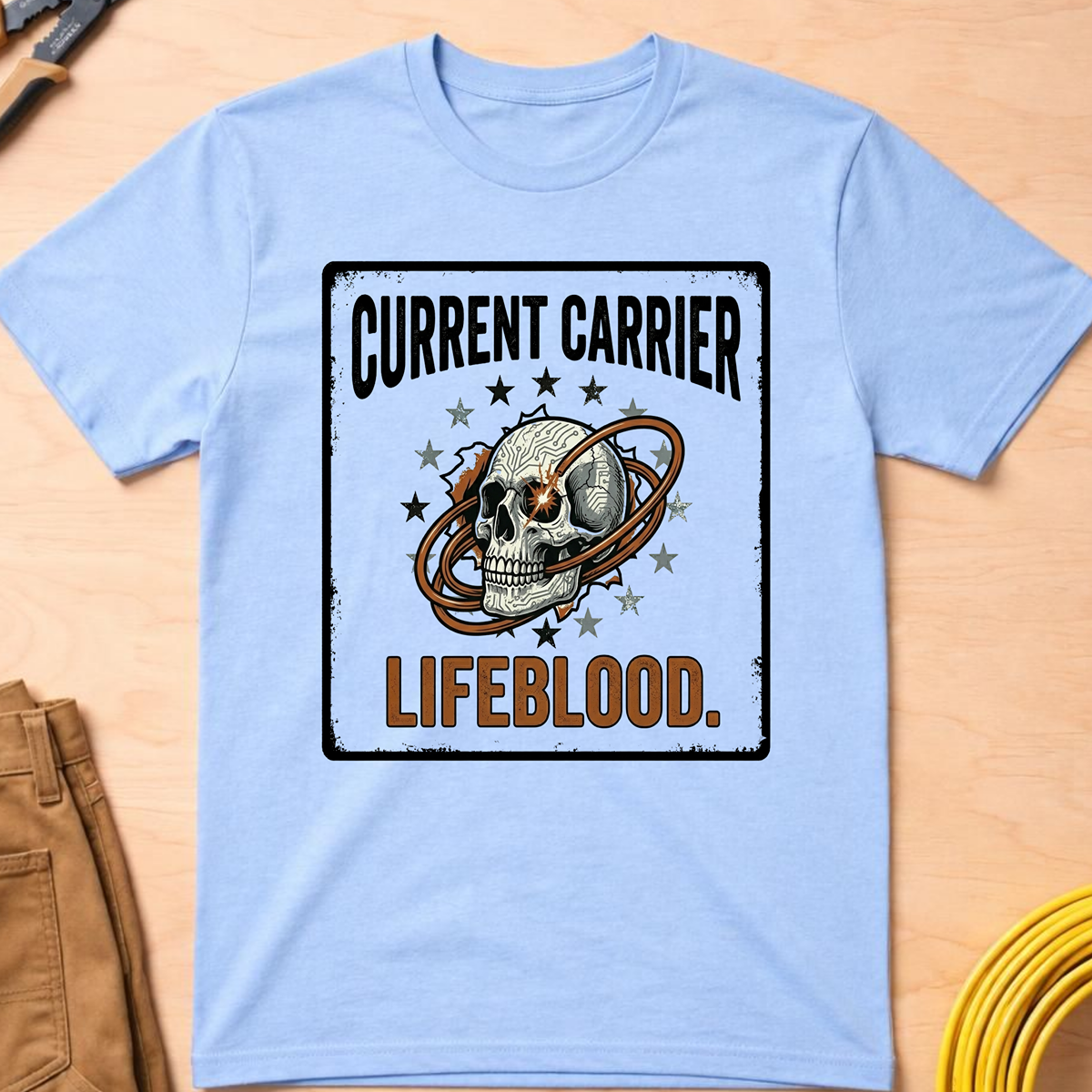 The Dark-Skull Collection: Current Carrier Lifeblood T-Shirt