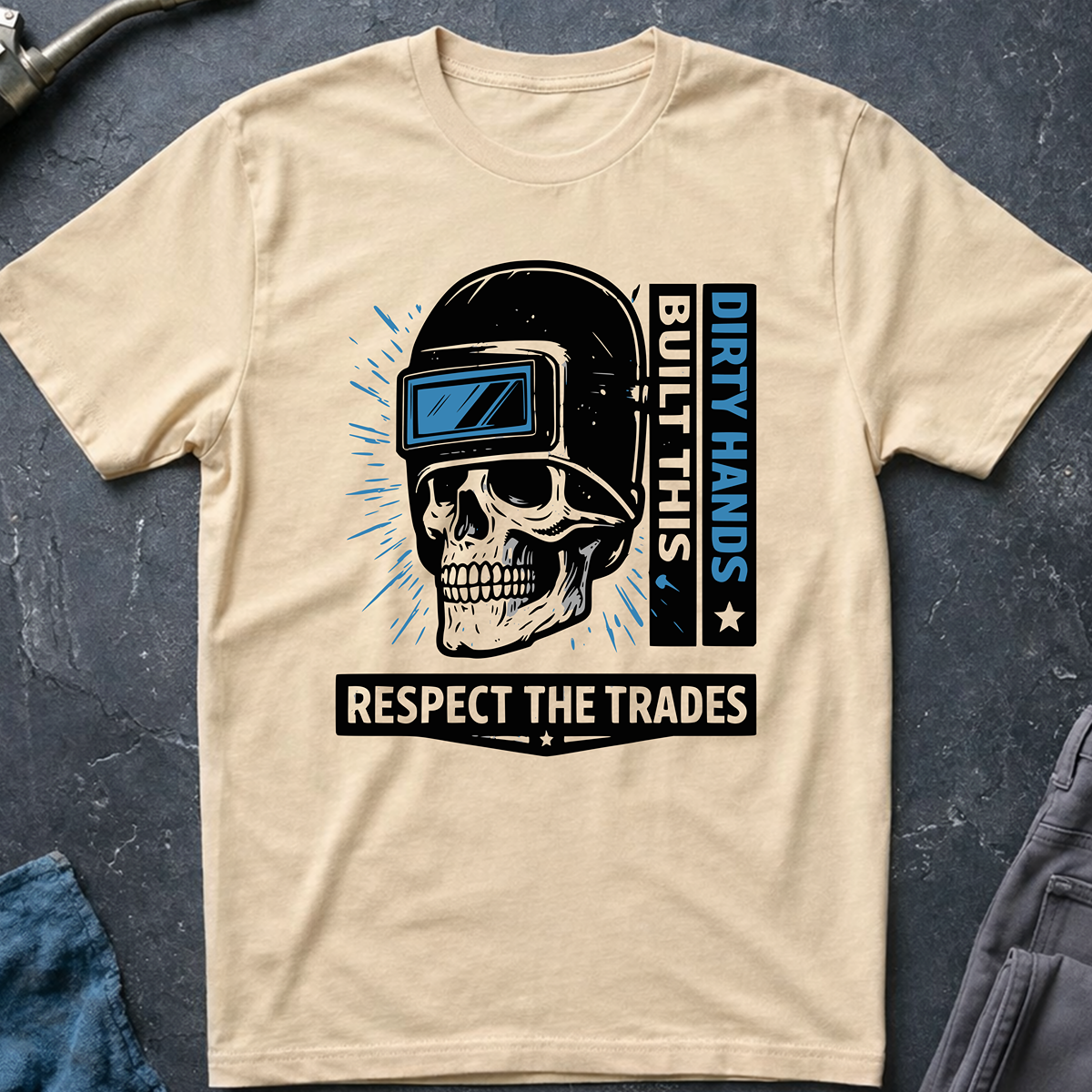 The Dark-Skull Collection: Dirty Hands Built This T-Shirt