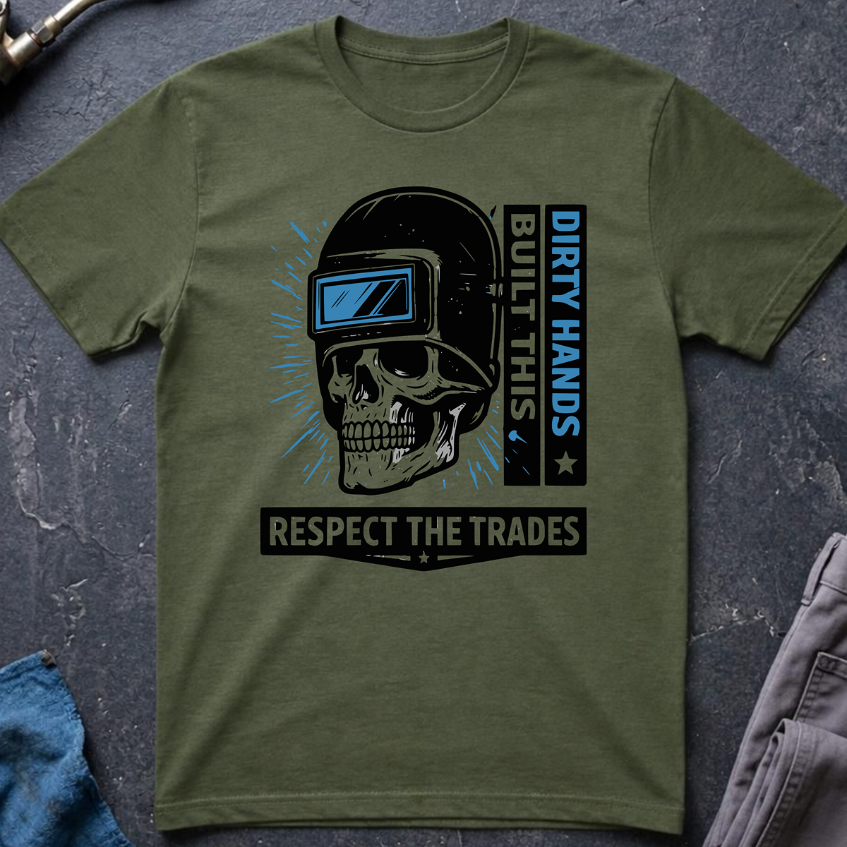 The Dark-Skull Collection: Dirty Hands Built This T-Shirt